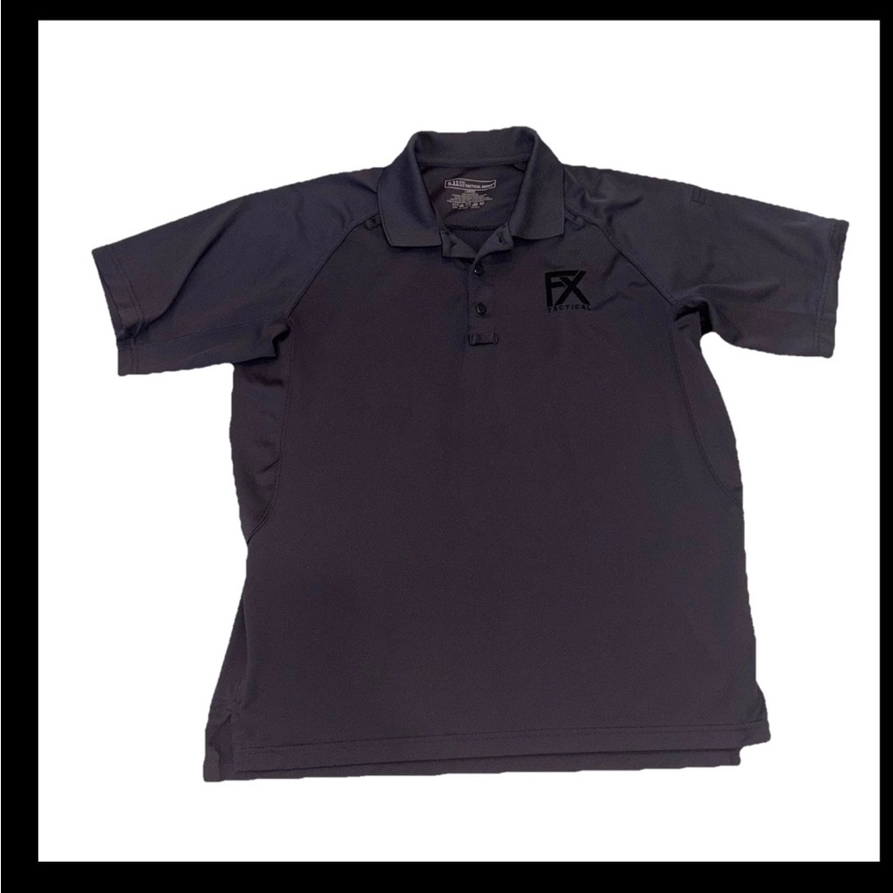 Men’s 5.11 511 Tactical Charcoal Gray Performance Short Sleeve Polo Shirt Large
